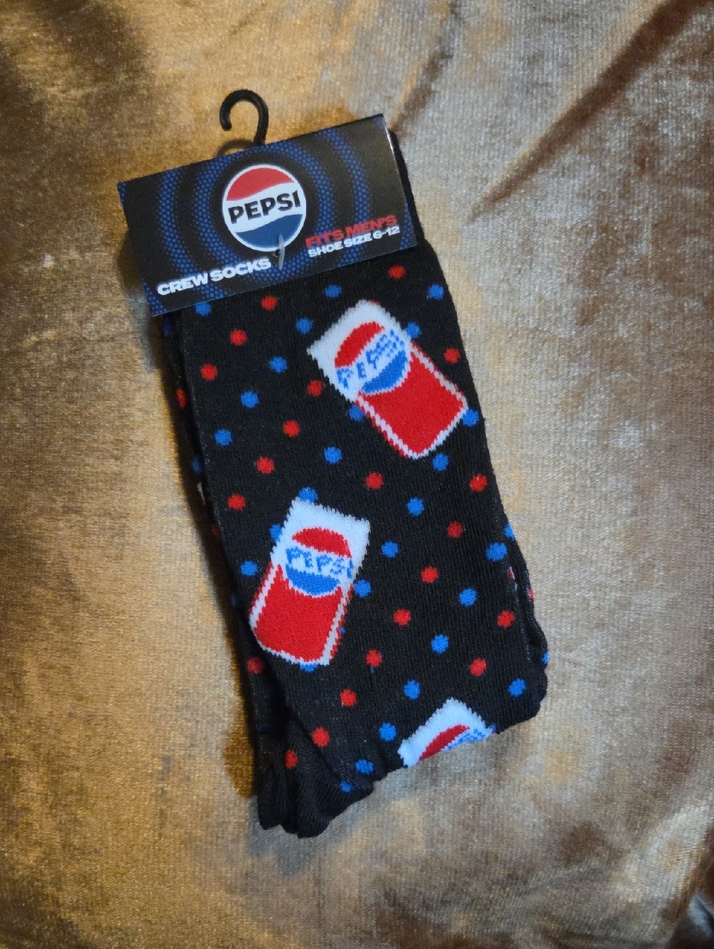 Pepsi Black Crew Socks